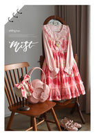 Wine Drunk Rose - Sweet Cotton Lolita Blouse with Ruffles and Pleats