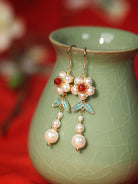 Plum Blossoms Palace Earrings | Hanfu Jewelry