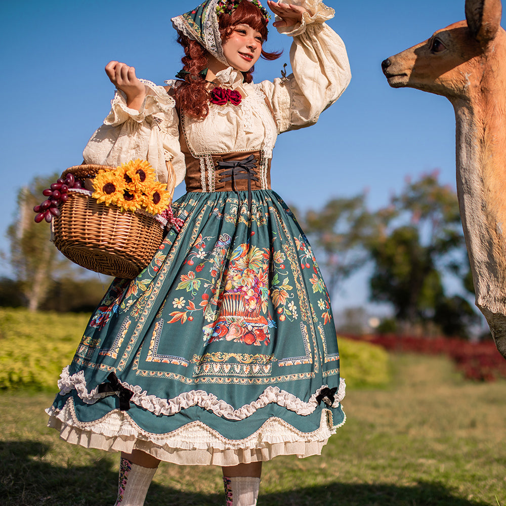 Rich Hymn - Lolita Bavarian Long Velvet JSK