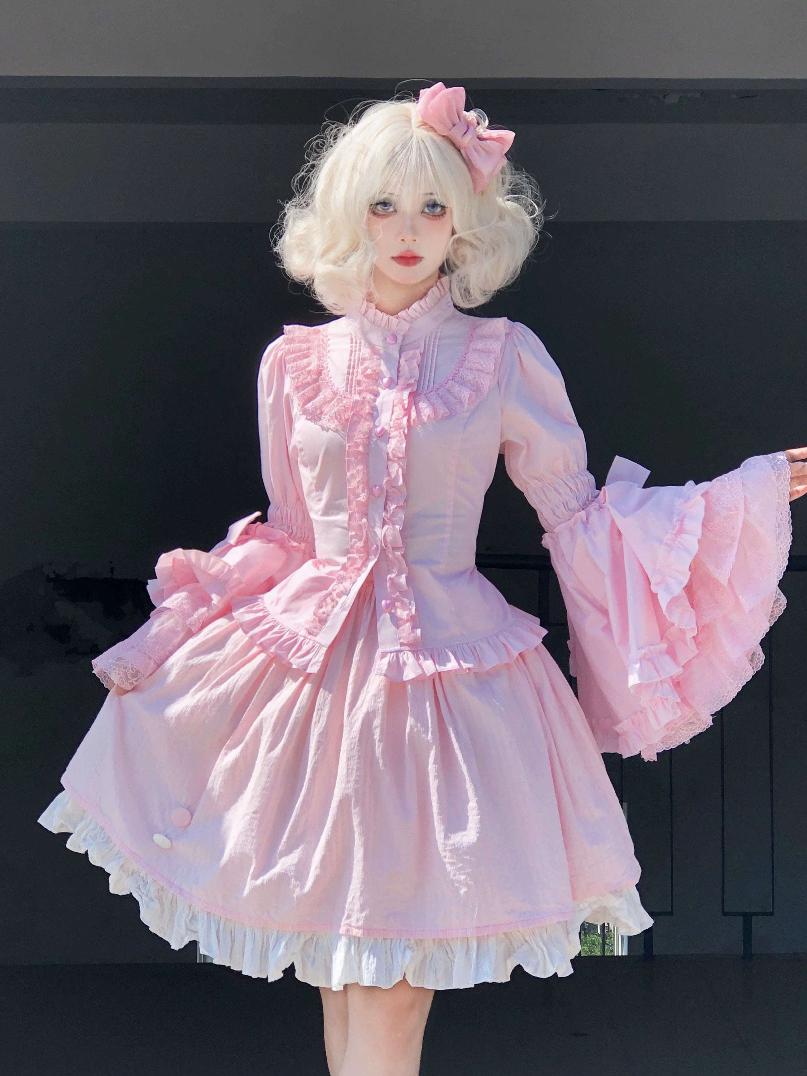 Twilight Zone - Sweet Lolita Blouse Princess Sleeve Shirt Inner Wear