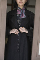 Mu Feng 沐风 Pure Wind 1930s Inspired Wool Blend A-line Trench Coat