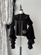 Muppet Mind Ben - Dreaming - Gothic Lolita Princess Sleeves Blouse Striped Printing