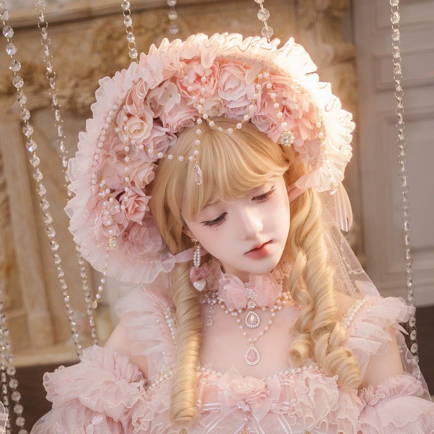 Runaway Princess - Wedding Lolita BNT, Pearls & Rhinestones