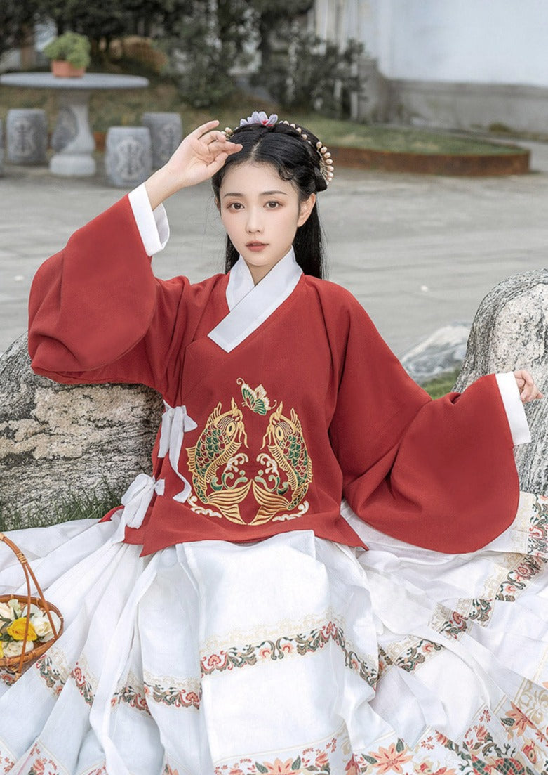 Water Trout | Ming Hanfu Blouse (青鲤)