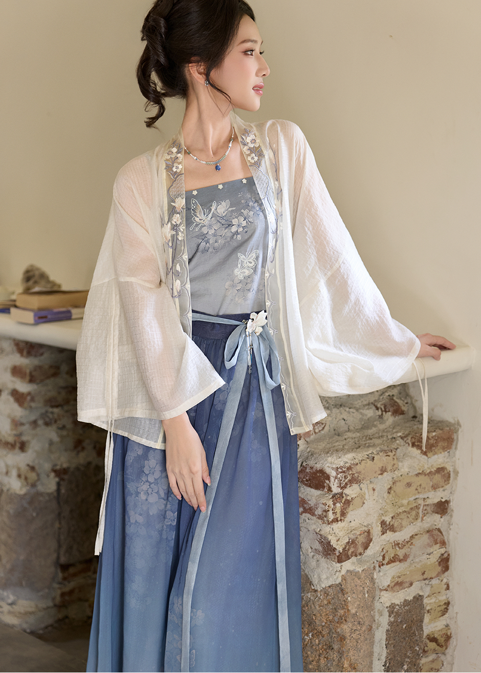 Magnolia Vase | 3-Piece Summer Modern Chinese Style Pants Set (玉兰瓶)