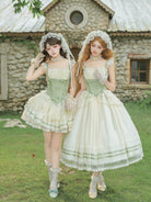 Unfailing - Classic Lolita Bow Jacquard Corset JSK Dress