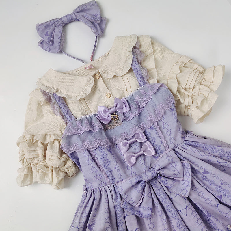 Plus Size Lolita Short Sleeve Cotton Blouse