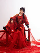 Tang Dynasty Round Collar Robe - Clear Breeze 清风