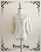 Daily Lolita Shirt Apricot Embroidered Blouse