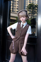 Ouji Lolita Brown Short & Shirt Set