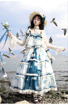 Mulberry Poem - Country Lolita Printed Dress with Cardigan Set