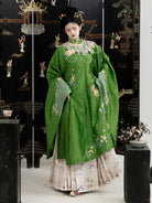 Ming Dynasty Hanfu Set with Robe & Mamian Skirt | Golden Koi 金桂鱼跃
