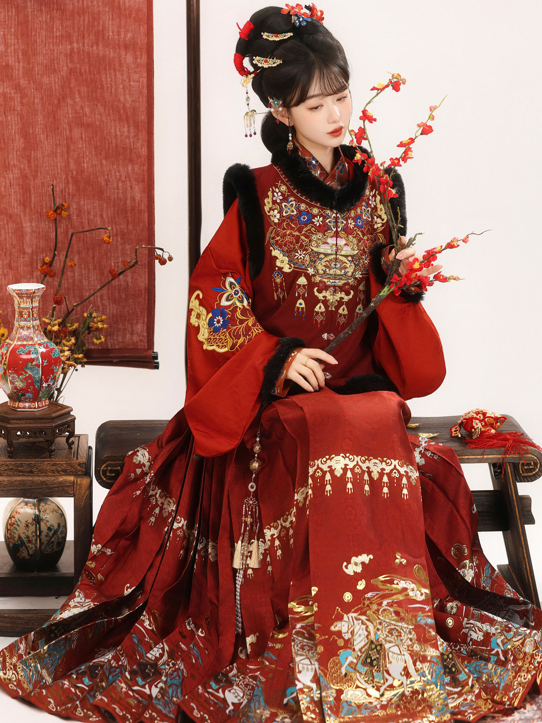 Ming Dynasty Chinese New Year Festival Hanfu | Make A Fortune 马上发财