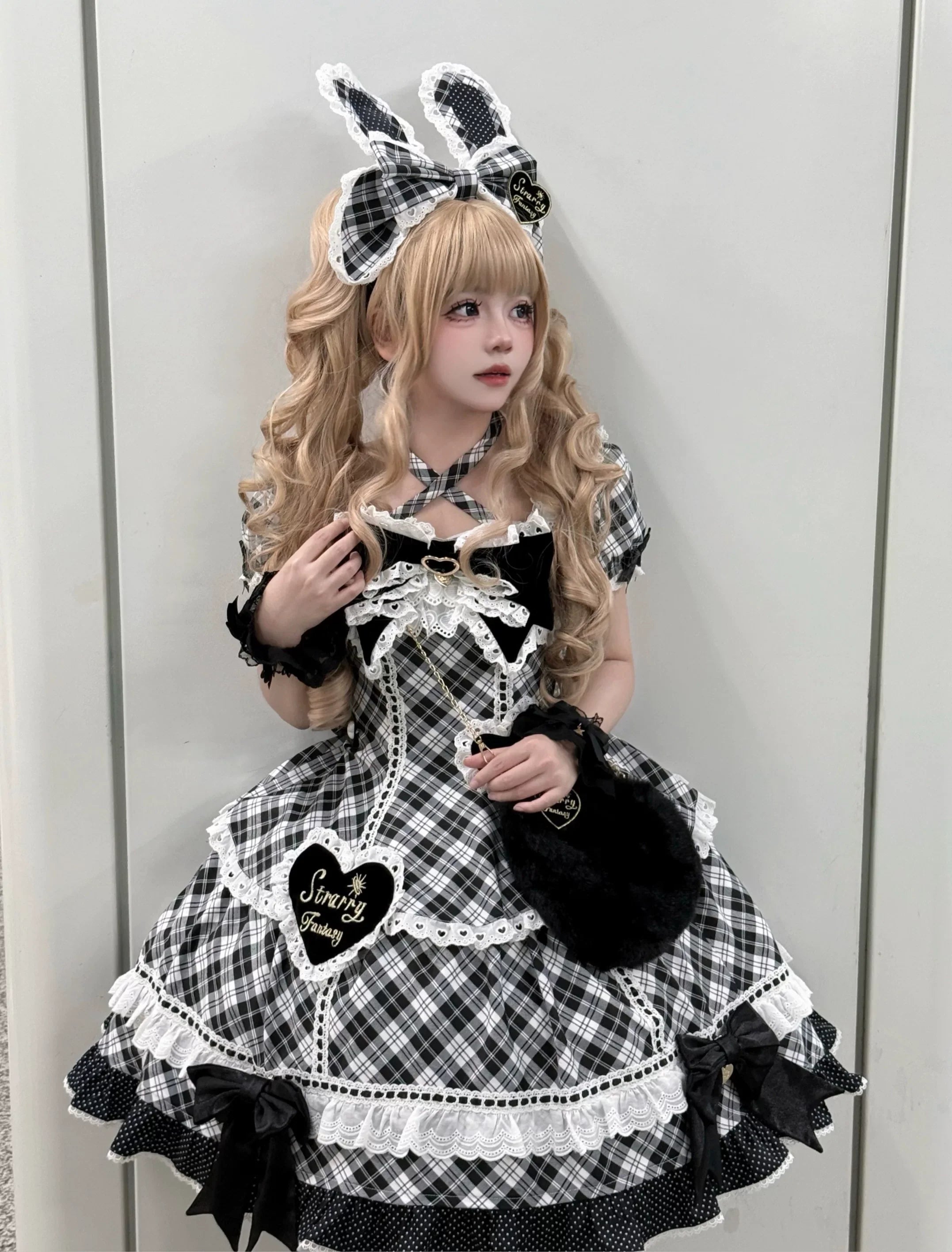 Shibuya Sweetheart - Plus Size Old School Lolita OP Dress, Side Pocket