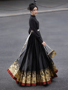 Ming Dynasty Hanfu Skirt Mamianqun - Peony 牡丹