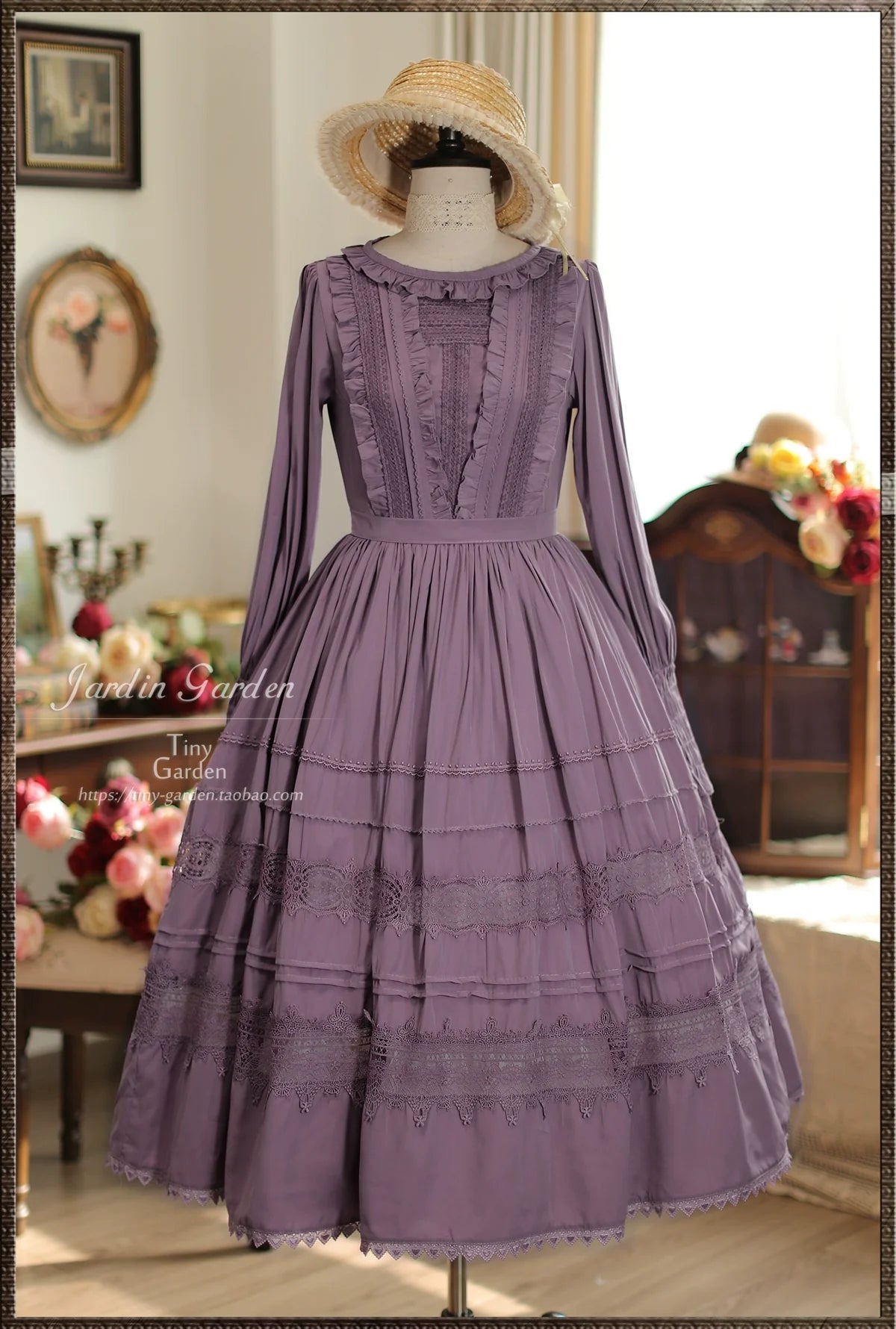 Spring Whispers - Elegant Lolita OP Dress French Style Long/Short Sleeve