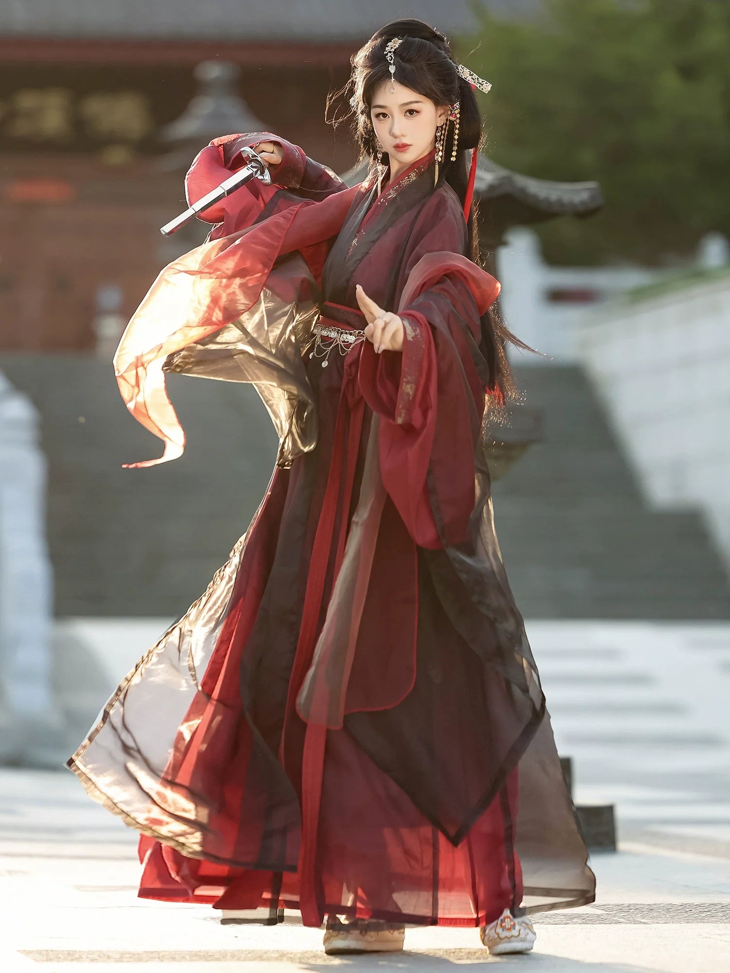 Wei Jin Dynasty Hanfu Robe | Yuji Lament 虞姬叹