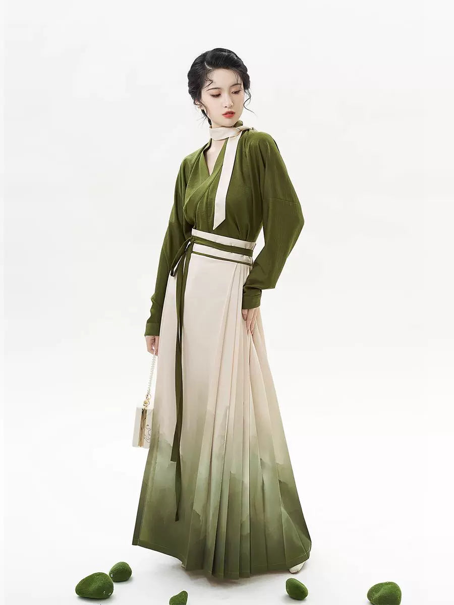 Chinese Blouse & Mamian Skirt Outfit | Twisted Tea 捻茶