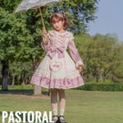 Little Gardener - Plus Size Lolita OP Dress Pink Winter Long Sleeve