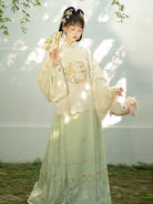 Ming Dynasty Pipa Sleeve Top & Printed Mamianqun | Rabbit 兔叽