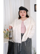 Luo Pan 罗盘 Compass New Chinese Style Plus Size Round Collar Qipao Jacket