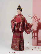 Ming Dynasty Wedding Hanfu Set & Mamian Skirt | Forever Bliss 永永其祥