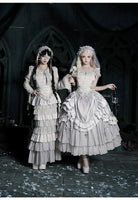 Humanoid Robot - Silver Gothic Lolita Mermaid Skirt Set