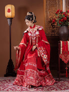 Ming Dynasty Floral Bridal Hanfu Set with Cloud Collar | Qixi 七夕