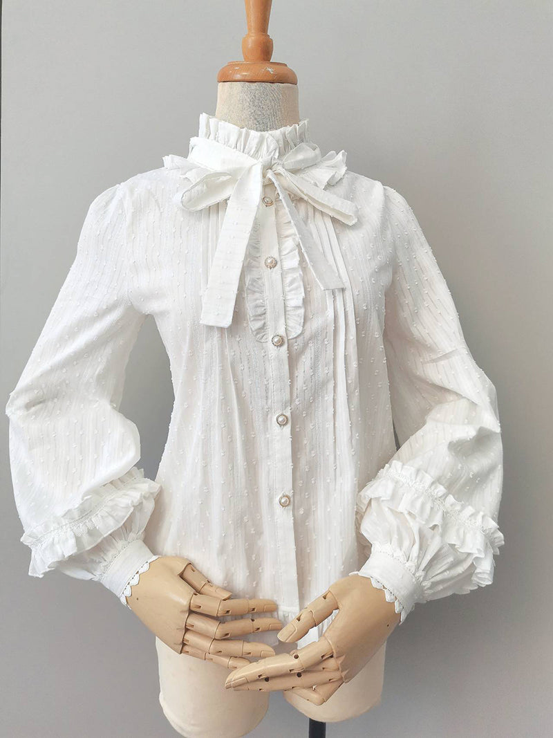 Sweet Lolita Long Sleeve Cotton Blouse