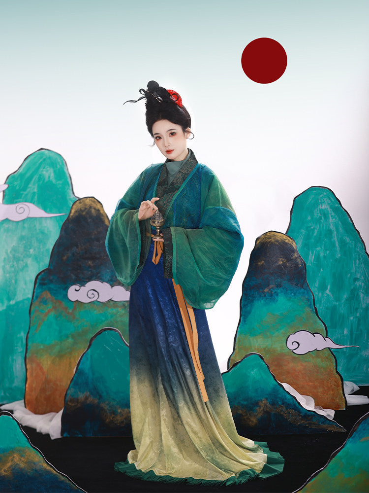 Wei Jin Dynasty Qiyao Ruqun Hanfu | Qingzhao 青照
