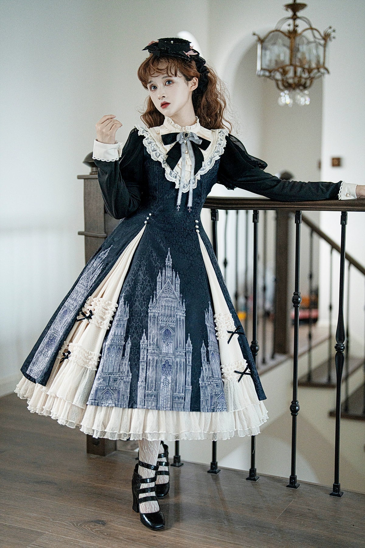 Church Bell - Elegant Lolita OP Dress Long Sleeve Spring Autumn