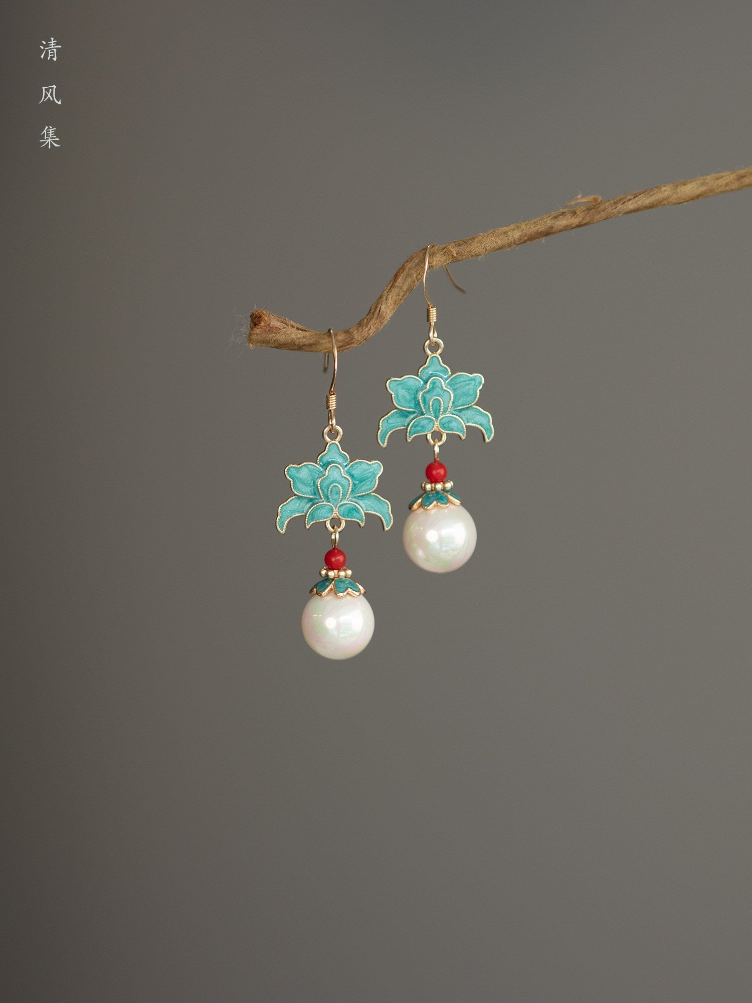 Art of Porcelain Antique Earrings | Hanfu Jewelry