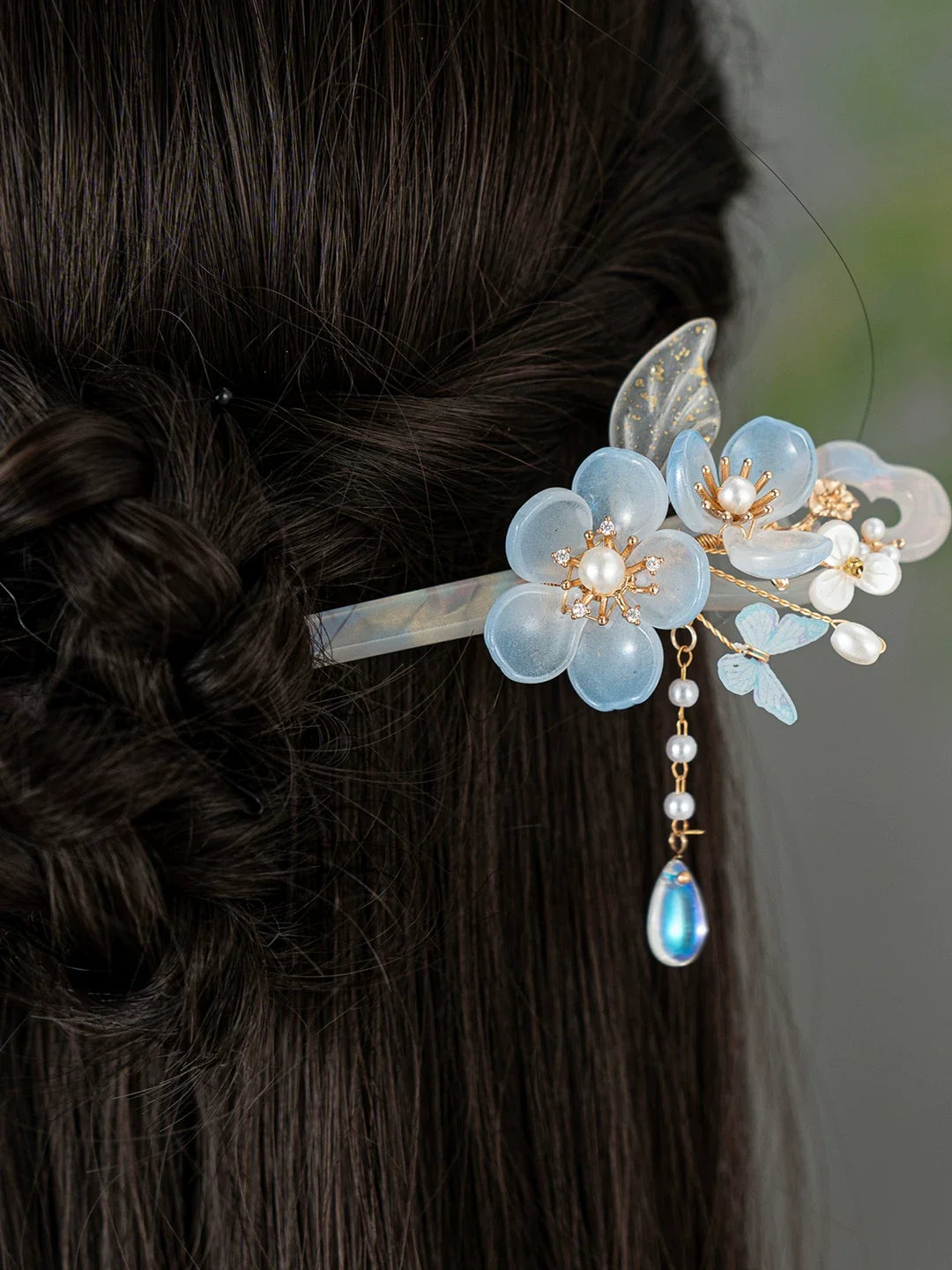 Light Flowers Hair Stick | Traditional Chinese Hair Accessory