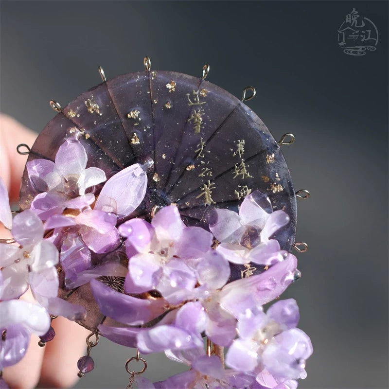 Dancing Wisterias Hair Stick | Traditional Chinese Hair Accessory
