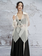 New Chinese Style See Through Cardigan