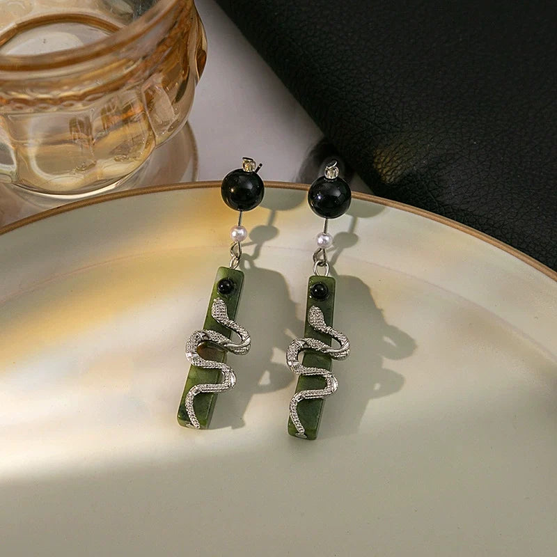 Spirit Snake Earrings | Hanfu Jewelry