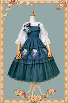 Grape Manor - Country Lolita JSK Suit with Grape Embroidery