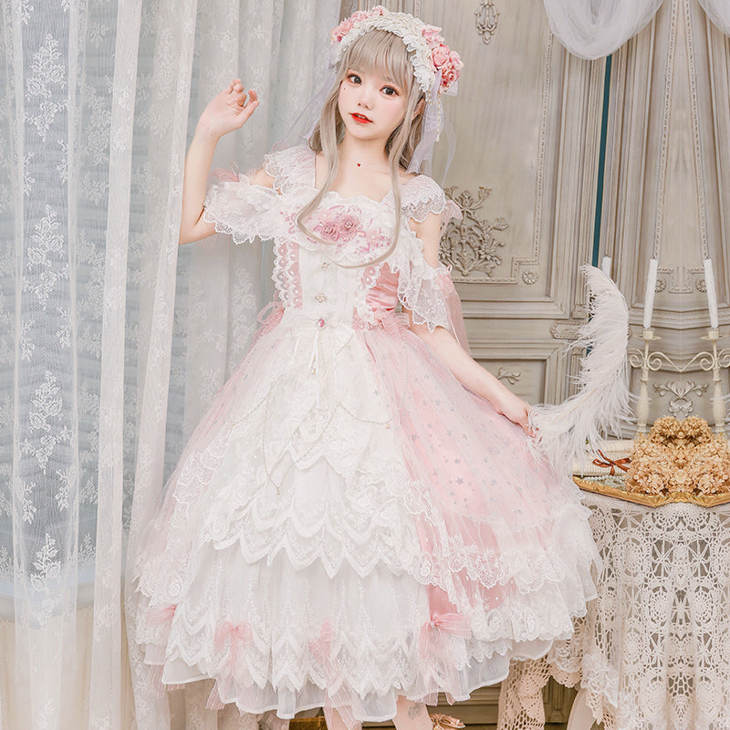 Glaze Illusion - Magnificent Wedding  Lolita Tea Party Dress