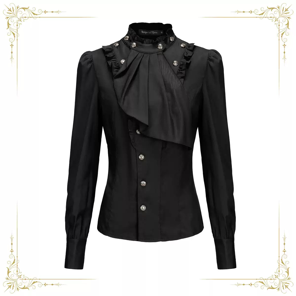 Retro Ouji Lolita Blouse, Detachable Jabot