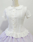 Daily Lolita White Short Sleeve Shirt