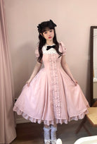 Long Vesion Elegant and Vintage Lolita OP