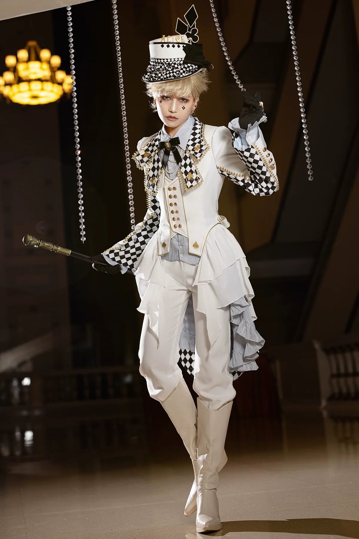Lost Alice - Ouji Lolita Coat Checkered Prince Outwear