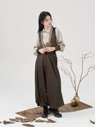 New Chinese Style Women Embroidered Vest, Inner Top & Lantern Pants - Poetry of the Wilderness 旷野之诗 (Preorder)