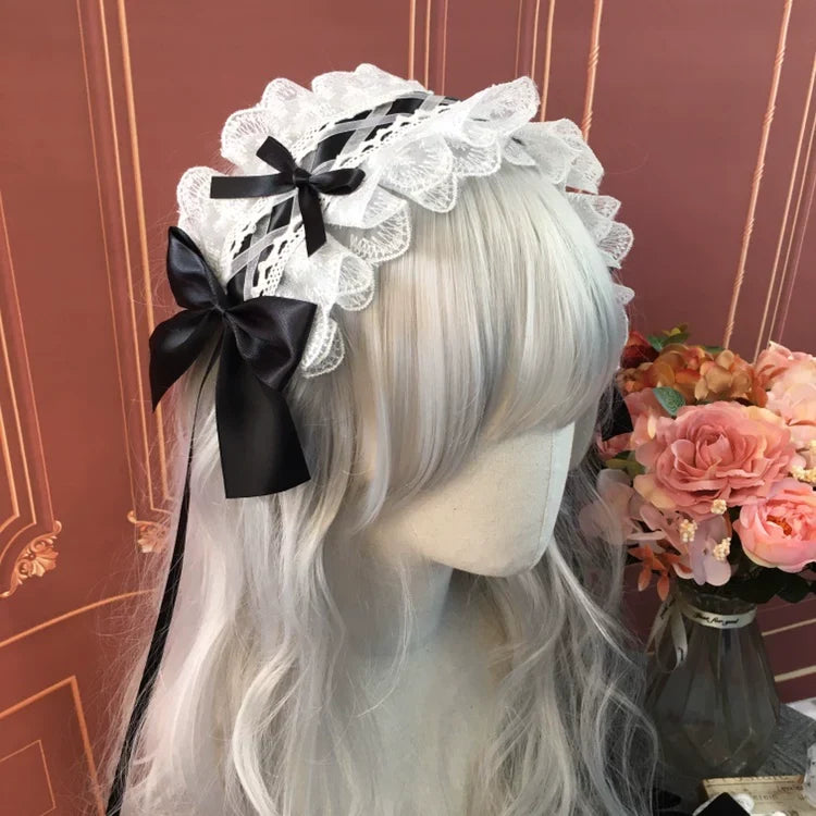 Sweet Lolita Lace Headbands, Ribbon & Bow
