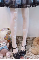Butterfly Printed Pantyhose, 20D/120D Thickness