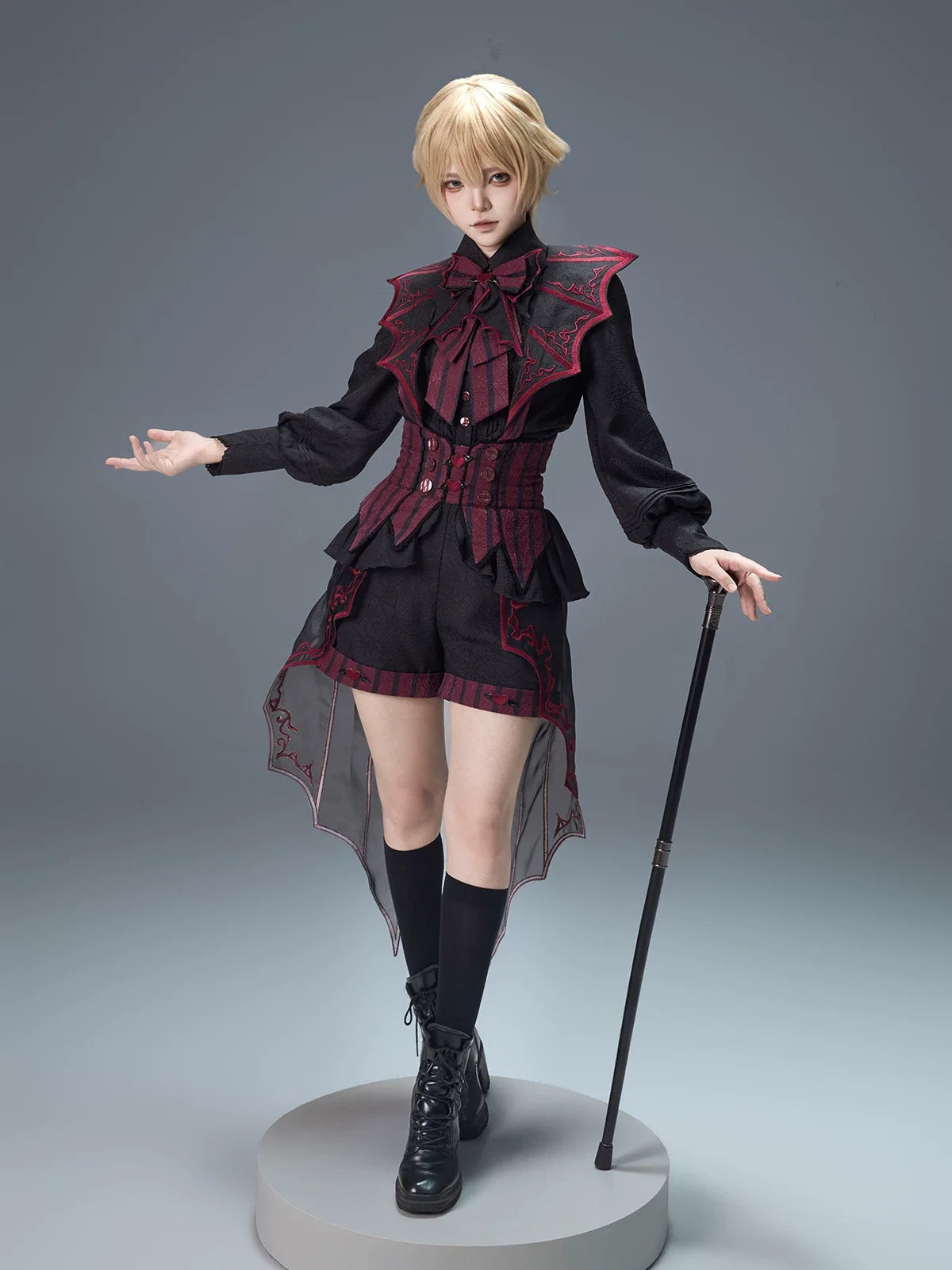 Devil's Convention - Ouji Lolita Prince Outfit Set, Bat Trailing