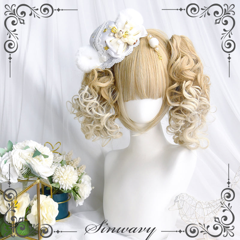 Sinwavy - Pandora's Box - Lolita Short Wig with Cute Double Ponytails