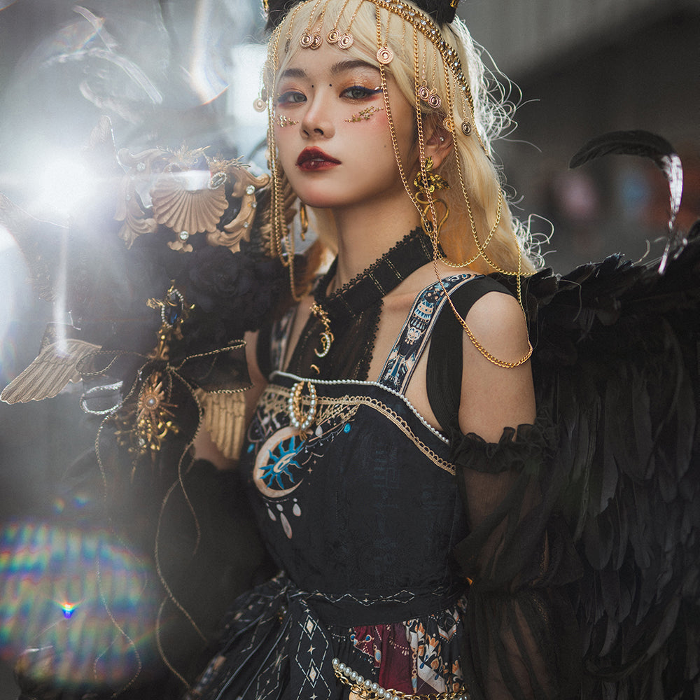 Dusk Bester - Egyptian Lolita Brooch Waistband Shawl