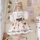 Pie milk cherry - Sweet Lolita Salopette and Blouse