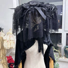 Gothic Lolita Hat Widow Hat Black Headdress